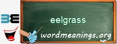 WordMeaning blackboard for eelgrass